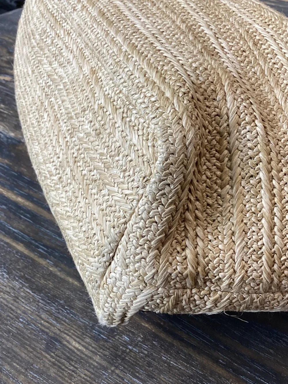 Coach Straw Floral Appliqué Tote with Coral Trim - Picture 7 of 12